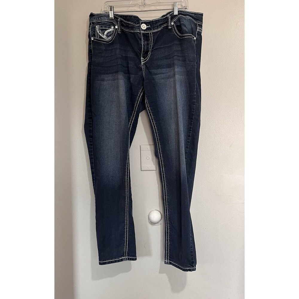 Ariya Women’s Jeans Distressed Thick Stitch Women’s Size 20